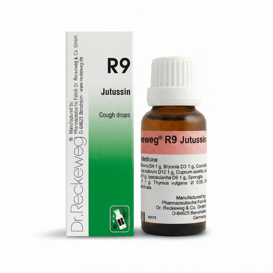Dr. Reckeweg R9 Jutussin Cough Drops 22ml | Natural Homeopathic Cough Relief