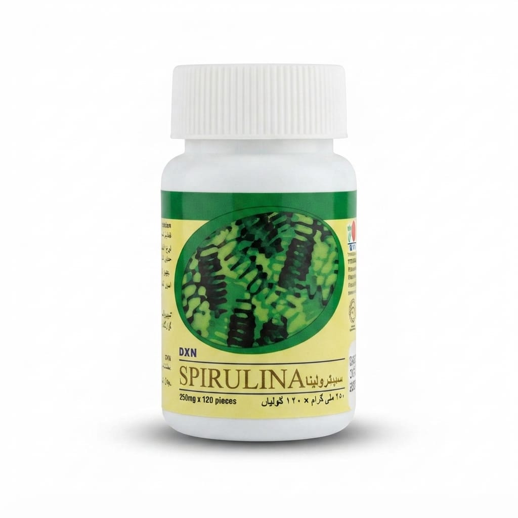 DXN Spirulina 120 Tablets Natural Blue Green Algae Superfood Supplement for Immunity Energy Detox and Daily Nutrition