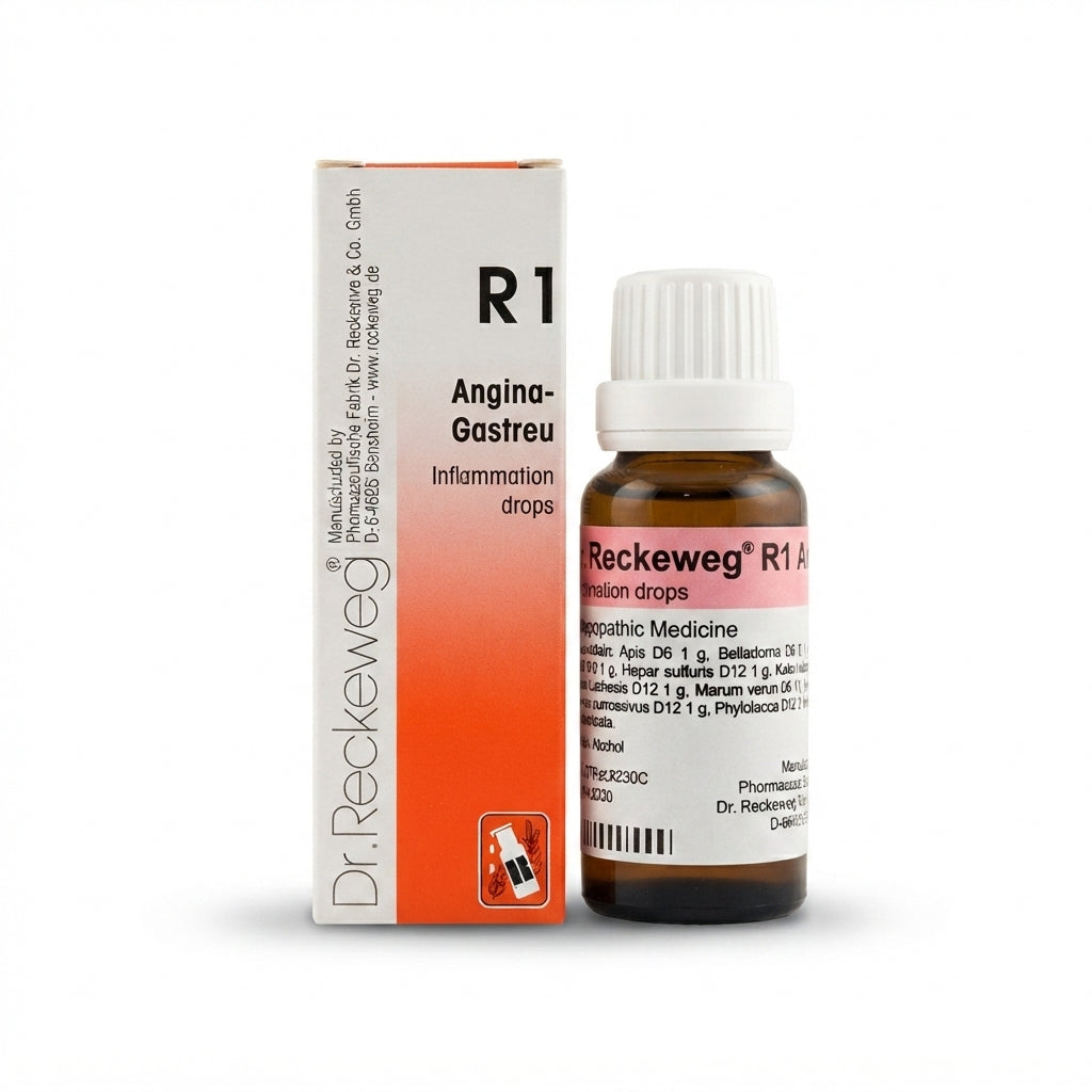 Dr. Reckeweg R1 Angina-Gastreu Drops 22ml front view