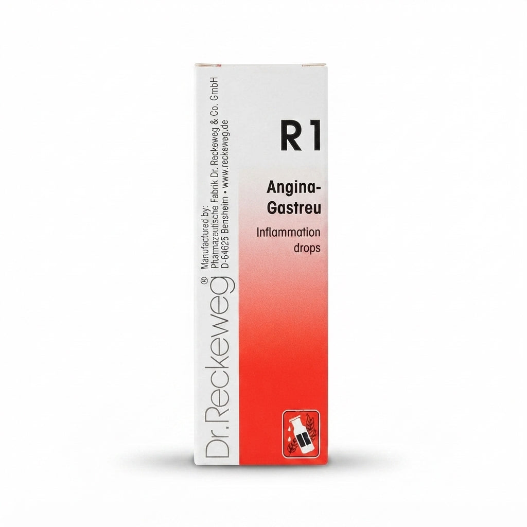 Dr. Reckeweg R1 Angina-Gastreu bottle with box