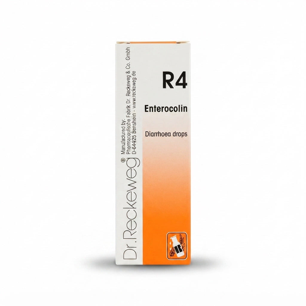 Dr. Reckeweg R4 Enterocolin Drops 22ml German Homeopathic Medicine for Diarrhea, Loose Motions and Digestive Disorders