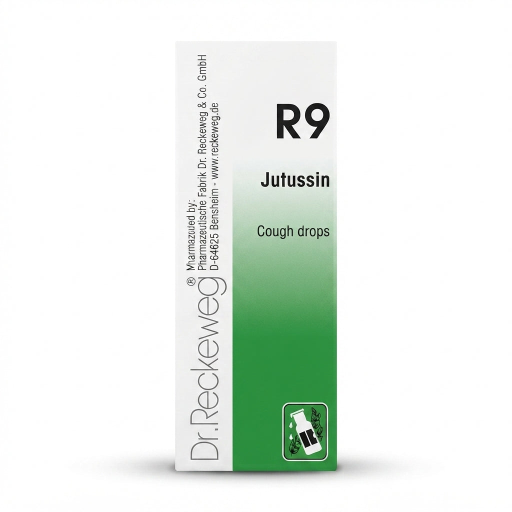 Dr. Reckeweg R9 Jutussin Cough Drops 22ml | Natural Homeopathic Cough Relief